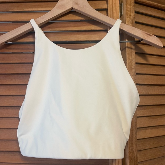 Girlfriend Collective Cream sports bra